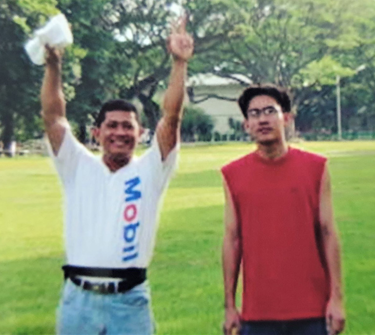 Dad and Mark at Silliman University